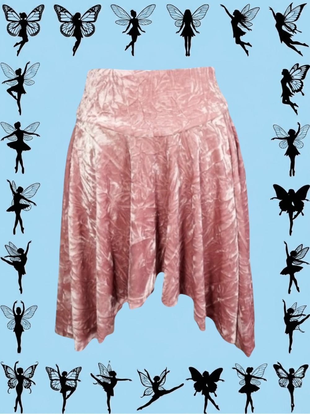 Urban Outfitters Silence + Noise Balletcore Fairycore Coquette Velvet Skirt M